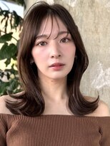 ロビー 表参道(ROBBY) くびれレイヤーカット/ミディアムヘア/シャギー/30代/40代/50代