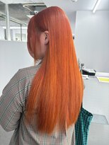 イロウ 山口どうもん店(IROW) ダブルカラー/髪質改善/オレンジ/ブリーチカラー