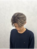 バレイヤージュ/センターパート/テーパーフェード