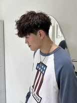 ジーナ 吉塚(Zina)&nbsp;外国人風スペインカール【福田】吉塚美容室 メンズカット パーマ
