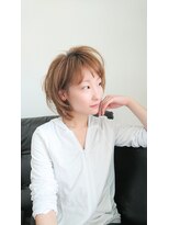 ヘアーアンドアイラッシュ ヨーク(Hair&eyelash york's) ミディアムレイヤー サイドスタイル