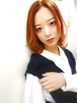 レーベル(LABEL)&nbsp;【LABEL】ピンクオレンジボブミディ