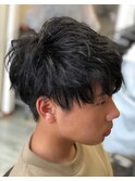 ソフトツーブロックマッシュ