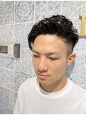 【津賀 涼】大人カッコいい束感アップバングパーマショート☆
