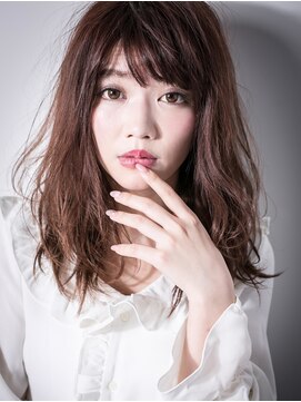 モッズヘア 越谷(mod's hair) モノトーングレージュくせ毛風小顔こなれヘアv越谷20代30代40代