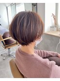 小顔補正立体カット