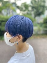 ヘアースパ ノッシュ 博多千代店(Hair Spa Nosh) ハンサムショート×ブルーカラー