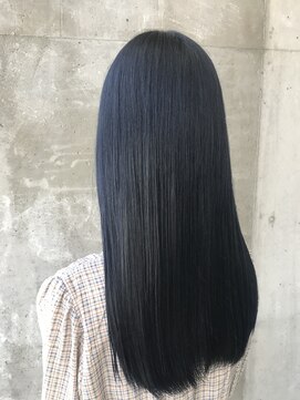 ガルボ ヘアー(garbo hair) #高知 #美容室 #艶髪 #ロング #ブルー #ブラック #10代 #20代