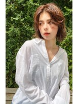 アクト 仙台 deuxieme(ACT)&nbsp;大人可愛い20代30代40代小顔ワンサイドショートボブ丸み前下がり