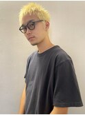 【men's blond】スパイキーショート/抜きっぱなしブロンド