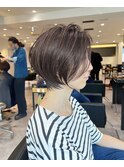 ショートボブ×毛流れ矯正（浅野）