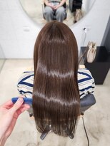 ビーヒアナウ N゜03 金沢駅西店(BE HERE NOW) 髪質改善縮毛矯正/ロング/アッシュブラウン/美髪ストレート