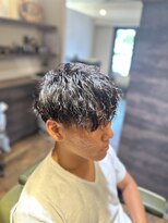 エクファフォーメン(EX-FA FOR MEN)&nbsp;ベリーショート/ダークアッシュ/ニュアンスパーマ/韓国マッシュ