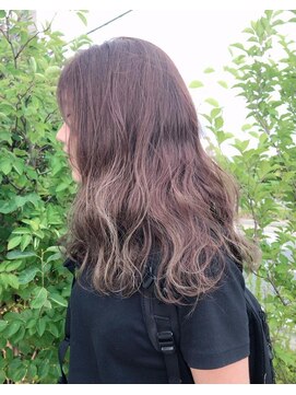 ヘアアンドアイラッシュ ココアンジェ くりえいと宗像店(Coco Ange) グラデカラー☆ベージュアッシュ