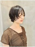 黒髪ショートボブレイヤー