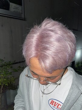 メルシー トータル ブランディング サロン(merci TOTAL BRANDING SALON) メンズアップバング×ハイトーン