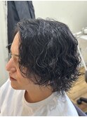 ミディアム波巻きパーマ