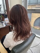 ヘアメイク デザート(HAIR MAKE DESART)&nbsp;高盛優芽香【バレイヤージュ×ピンクベージュ】