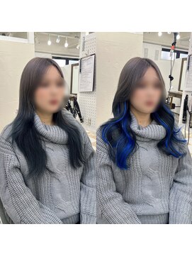 ハイエクステンション 京都駅前店(Hi-Extension) ティンセル×ブルー ★ mao_144