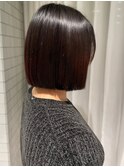 【ChaoMICHI sachika】切りっぱなしボブ 艶感