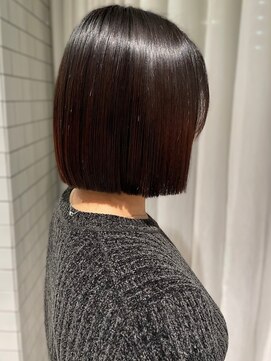 チャオ バイ ミチ(Chao by MICHI) 【ChaoMICHI sachika】切りっぱなしボブ 艶感