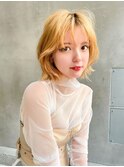 【Lloyd大宮】キャラメルベージュ×ショートボブ