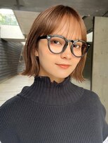 ガーデンヨコハマ(GARDEN YOKOHAMA) 切りっぱなしタッセルボブ似合わせカットメルティカラー外ハネ