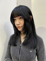 顔まわりカットレイヤーカットシャギーレイヤー顔まわりレイヤー