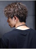 ツイスト波巻きショートセンターパート