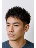 社会人スーツ爽やかアップバンク黒髪ショート