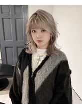 tsuma 【Instagram:@aykngtm_】透明感ある甘めミルキーカラー/ダメージレスハイトーン