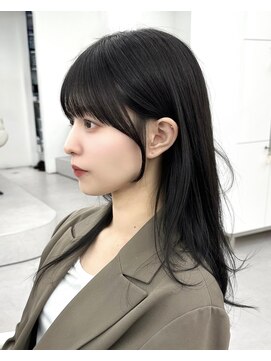 アマトウキョウ アユンチェ(AMA TOKYO×AYUNCHE) 前髪顔まわり韓国ヘアレイヤーカットサイドバンク2wayバンク韓国