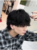 波巻きスパイラルパーマツイストスパイラルパーマウルフ名古屋栄