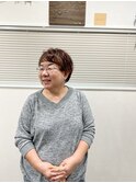 癖毛ツーブロックショート