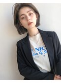20代30代大人かわいいくびれショートボブオリーブグレージュ