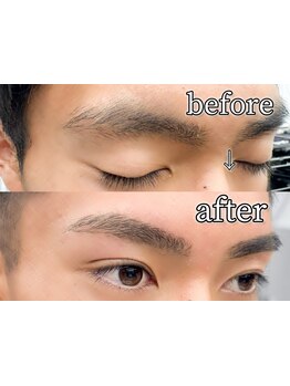 旬のメンズカットとニュアンスパーマで自分らしさを引き出す！今風の韓国系スタイルを手に入れよう（眉毛）