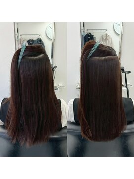 ヘアーリラクゼーション ティーノ(Hair relaxation tino) 縮毛矯正ビフォーアフター