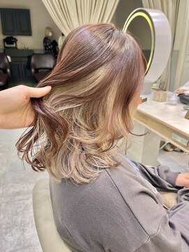 カノン(kanon hair&beauty) インナーカラー/ミルクティーベージュ/多摩/多摩センター