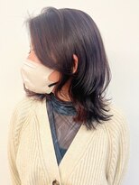 モリオフロムロンドン 松戸店(Morio from London) 【morio松戸 アイダ】インナープラムカラー&ミディアムレイヤー