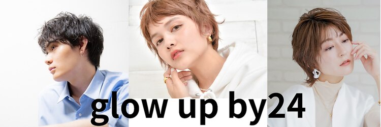 glow up by24 忠岡のサロンヘッダー