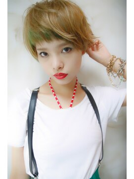 ブーケ(BOUQUET) ・エアリーショート・ジグザグバング・個性的