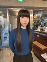 ギフトサニーサイド(gift sunny side)&nbsp;ぱつっと黒髪スーパーロング＊ワイドバング