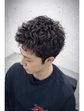 無造作スパイラルパーマ