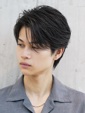 フィフスパーク(fifth PARK) 渋谷センターパートツイストスパイラルパーマメンズマッシュ