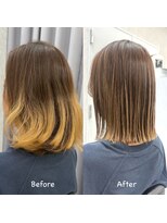 ヘアサロン ドットプラス 町田店(dot. plus) 【フジタアヤコ】結べるボブ/長めボブ/大人ボブ/べージュ