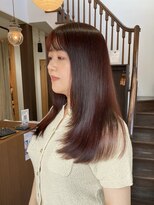 オンカン(onkan) ロングレイヤー/ボルドーブラウン