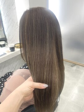 エテルネ 大宮店(E:terne) ○ブリーチなしWカラーでくすみベージュ○