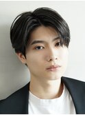 渋谷ニュアンスパーマ大人毛流れセンターパートフェザーパーマ