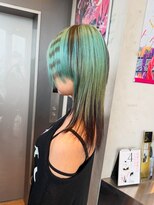 トーキョー オタクヘアー(TOKYO OTAKU HAIR) ミントグリーン/デザインカラー/ボーダーカラー