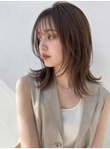 外ハネウェーブ夏カラー似合わせカット濡れ髪美シルエットUP